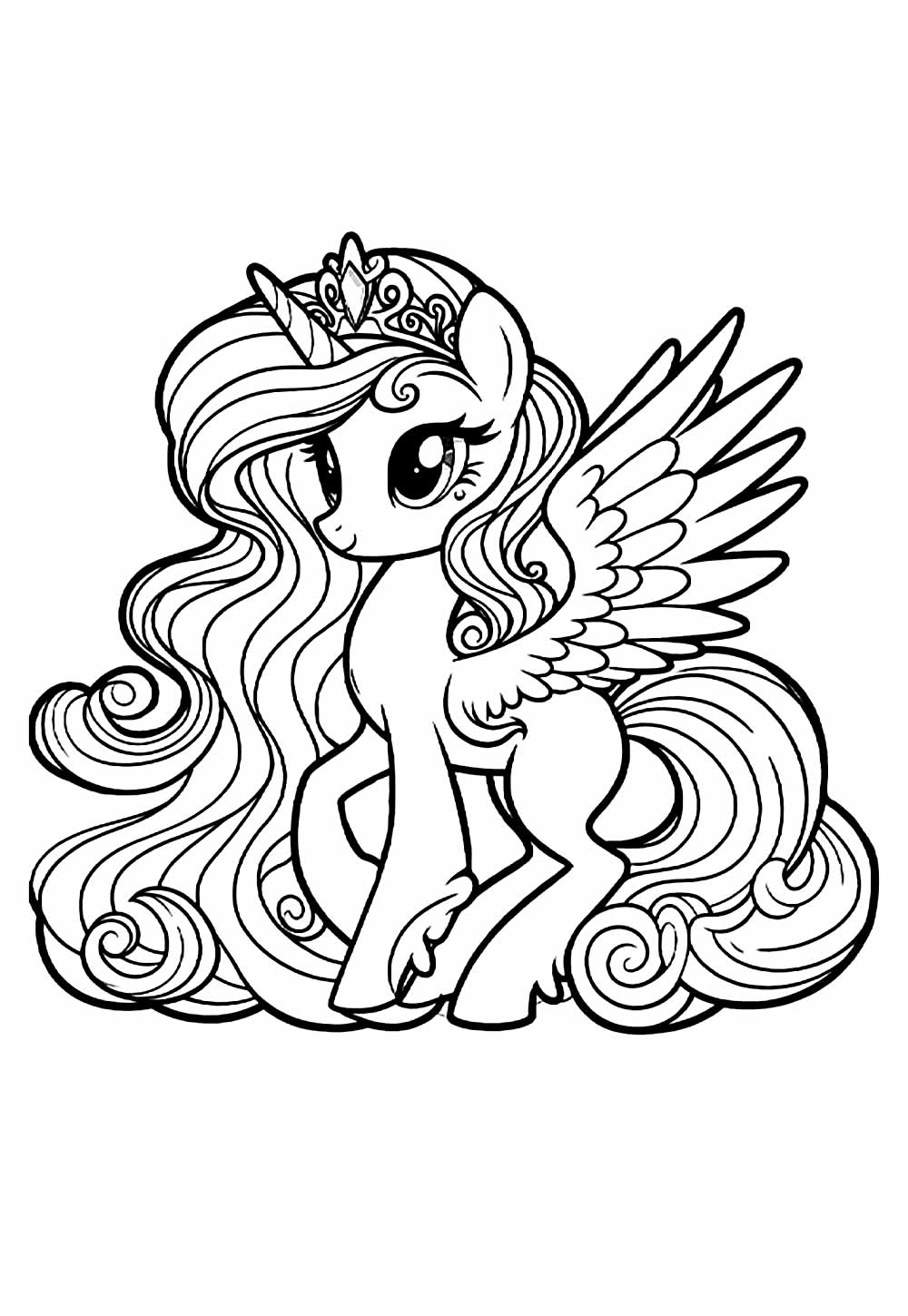 Desenho de My Little Pony para colorir