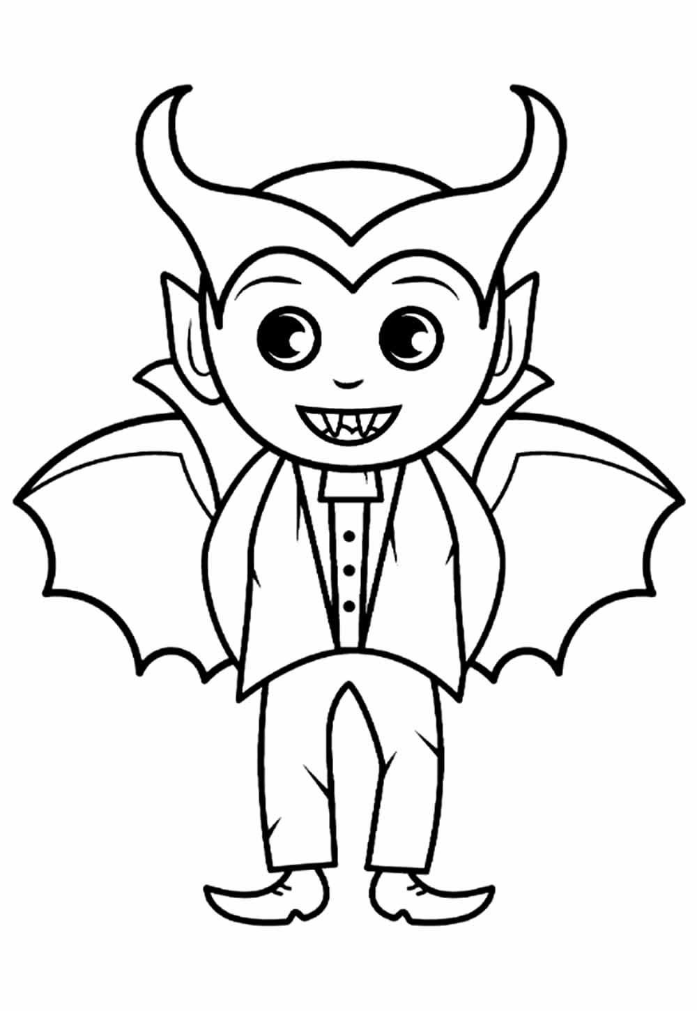 Desenho de Vampirinho para colorir