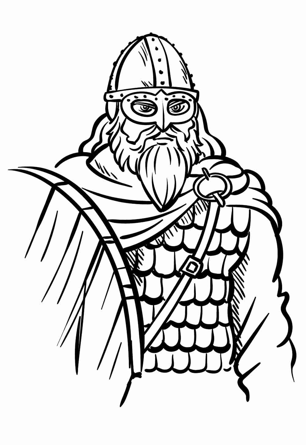 Desenhos de Vikings para Colorir