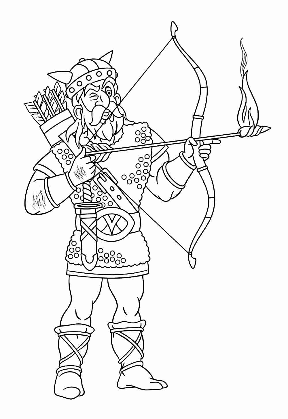 Desenho para colorir de Viking
