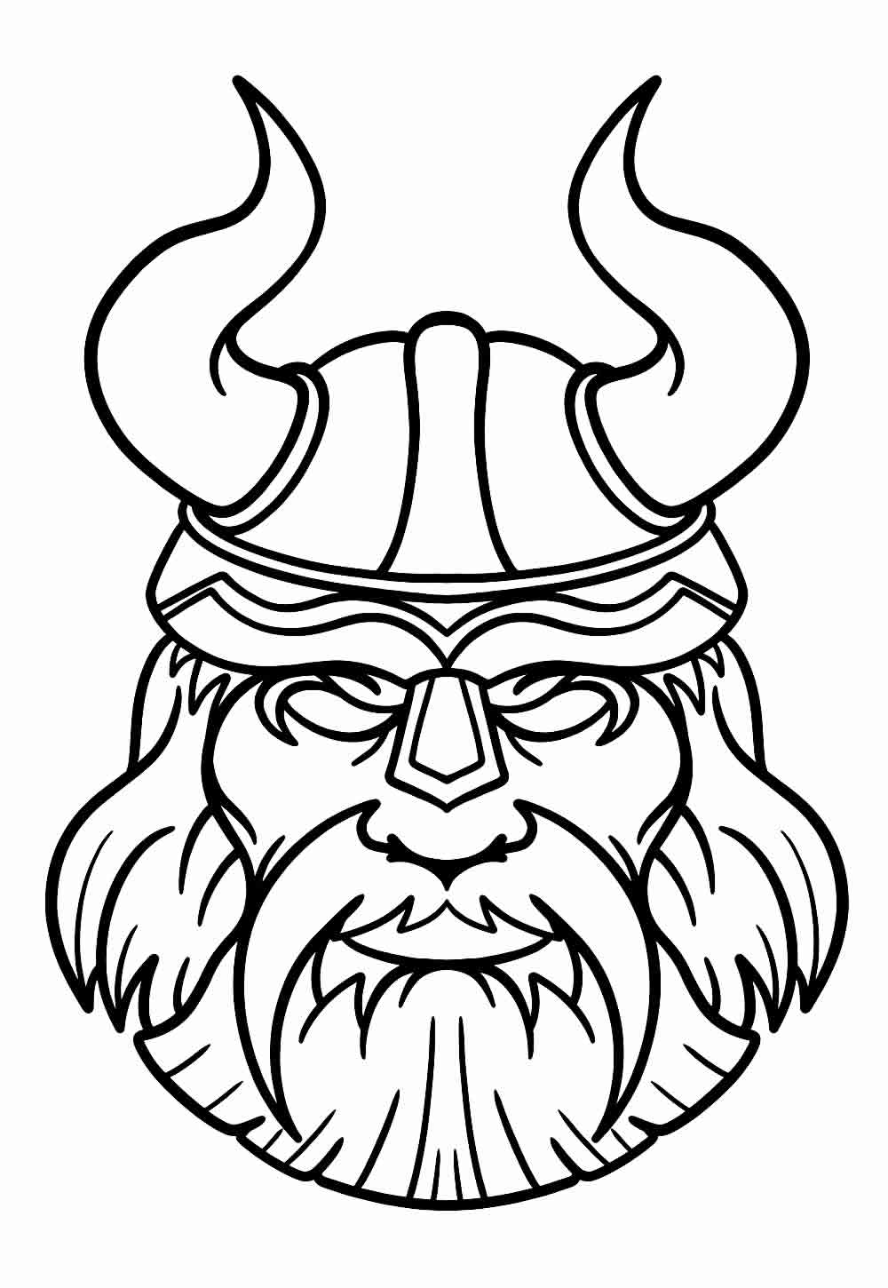 Desenho para colorir - Viking
