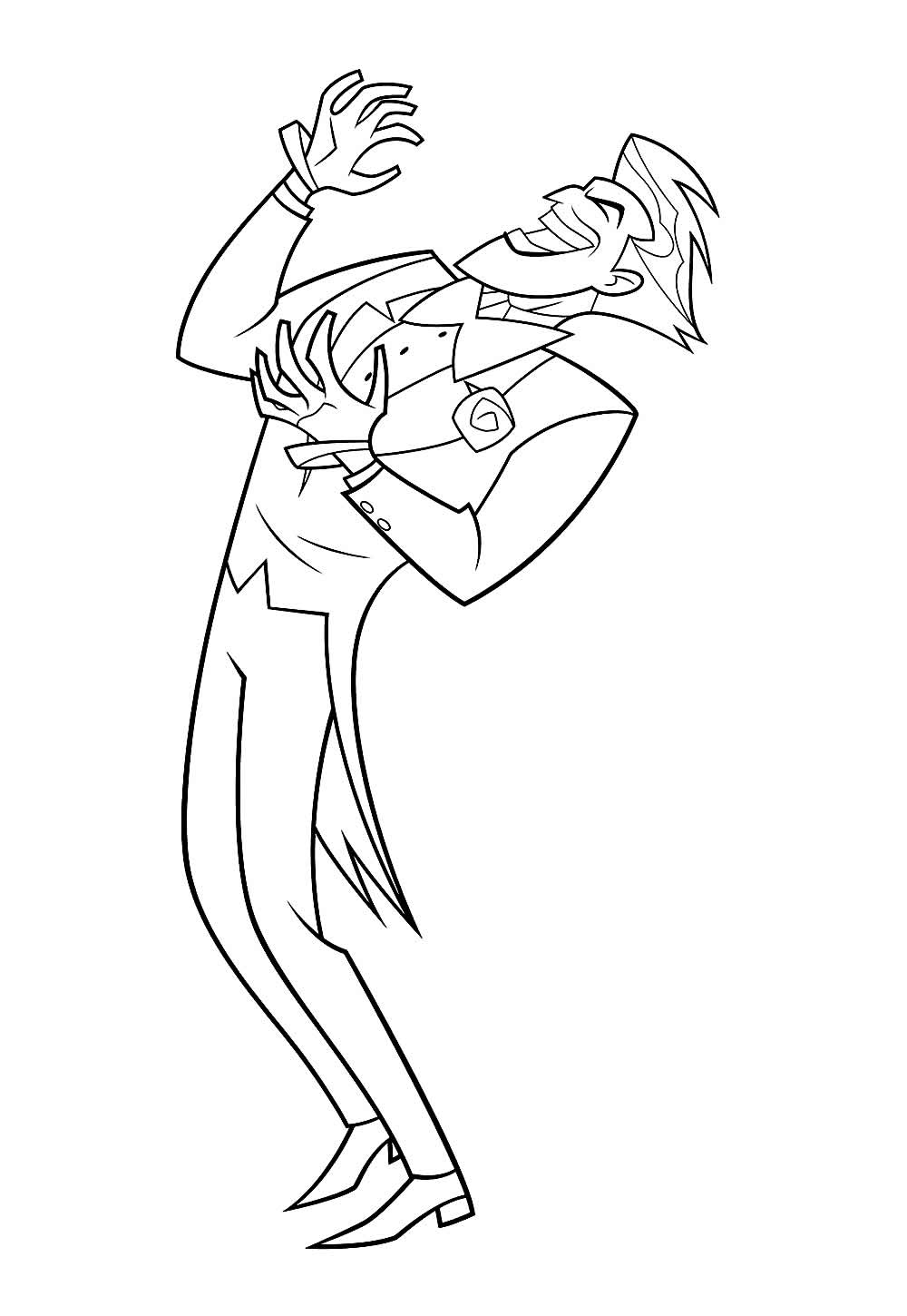 Desenho do Coringa para colorir