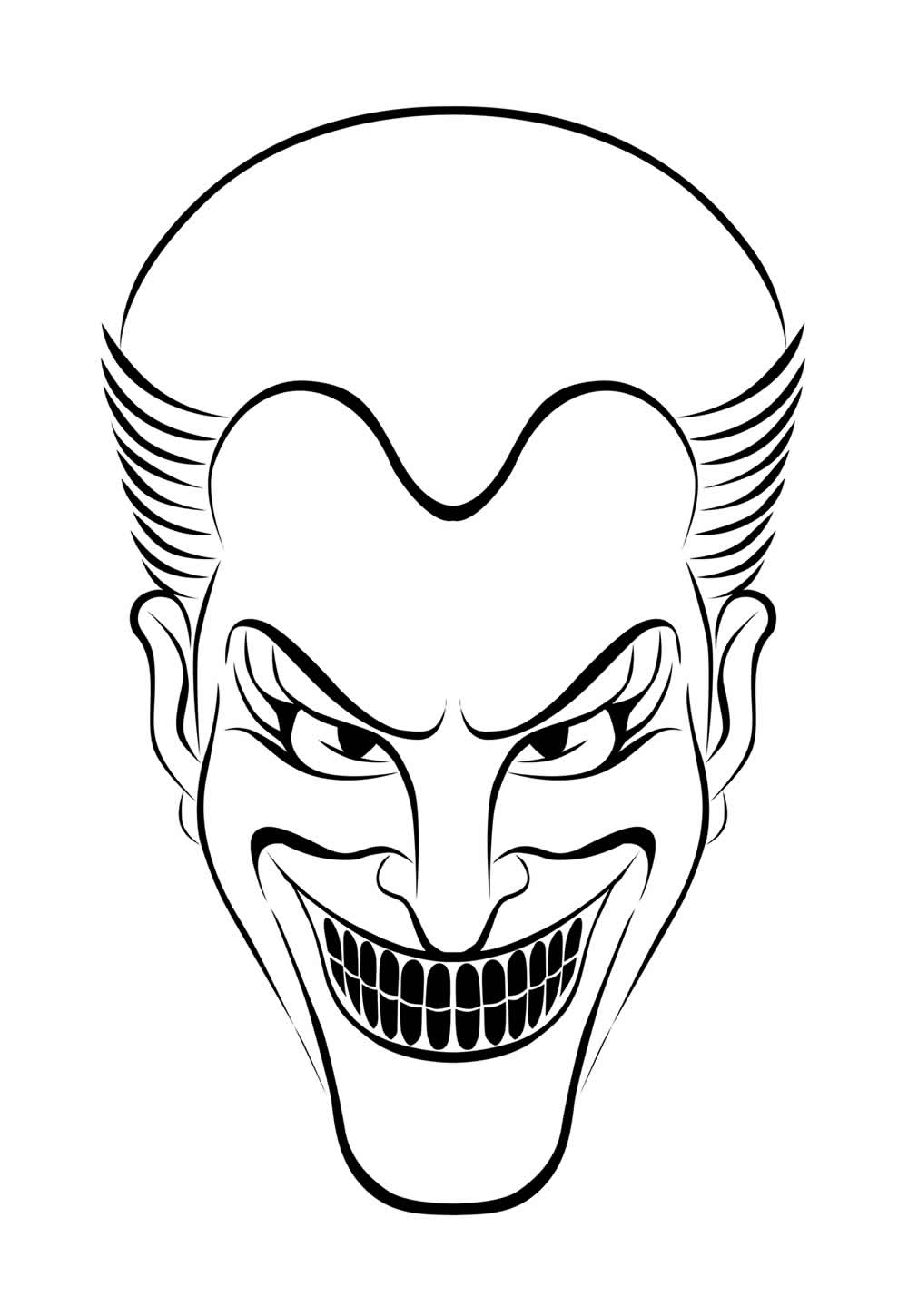 Desenho Coringa Colorir