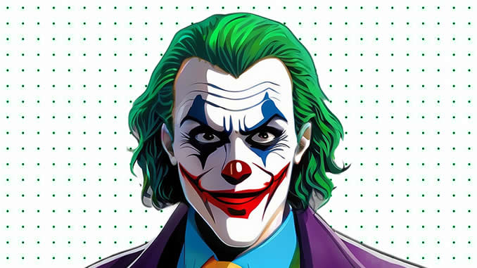 Desenhos do Coringa para colorir