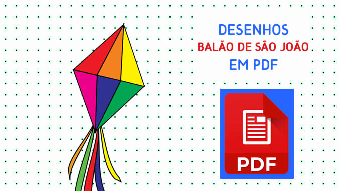 Desenhos de Balão de São João em PDF