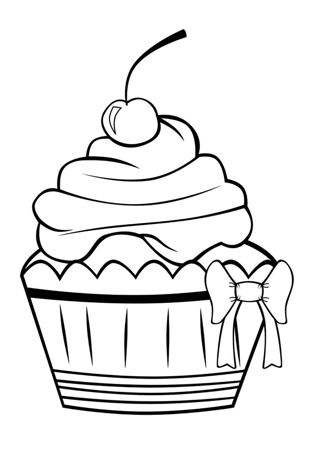 Desenho de Cupcake