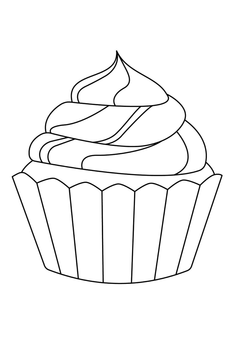 Desenho Cupcake Colorir