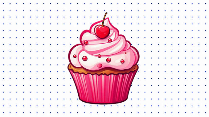 Desenhos de Cupcake para colorir