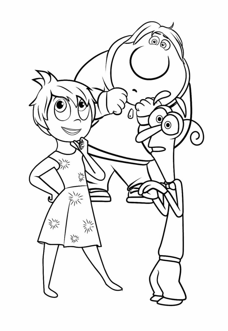 Desenhos de Divertida Mente 2 para Colorir e Pintar - Tudo Para Colorir