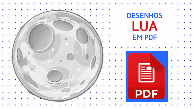 Desenhos de Lua em PDF