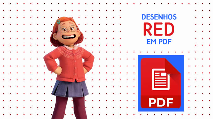 Desenhos de Red: Crescer é uma Fera em PDF