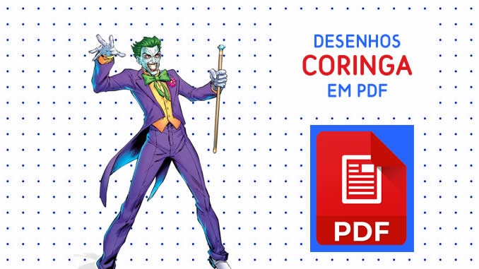 Desenhos de Coringa em PDF