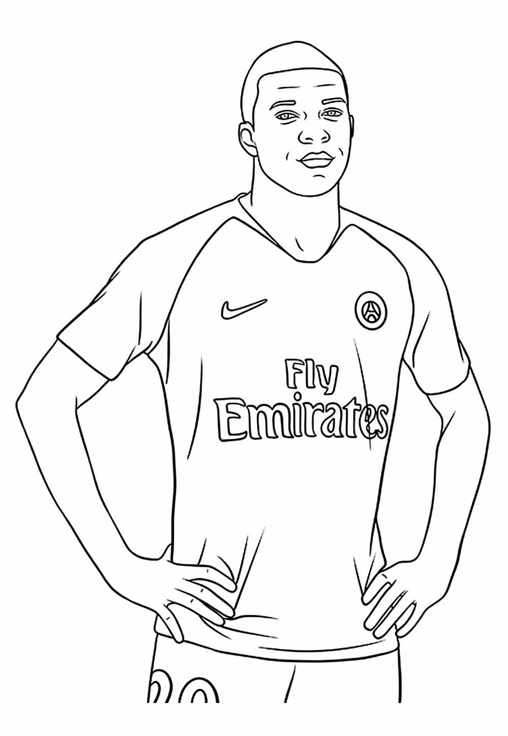 Desenho de Mbappe