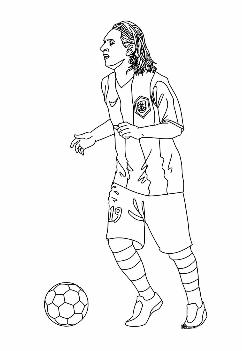 Desenhos Messi Colorir