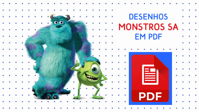 Desenhos de Monstros SA em PDF
