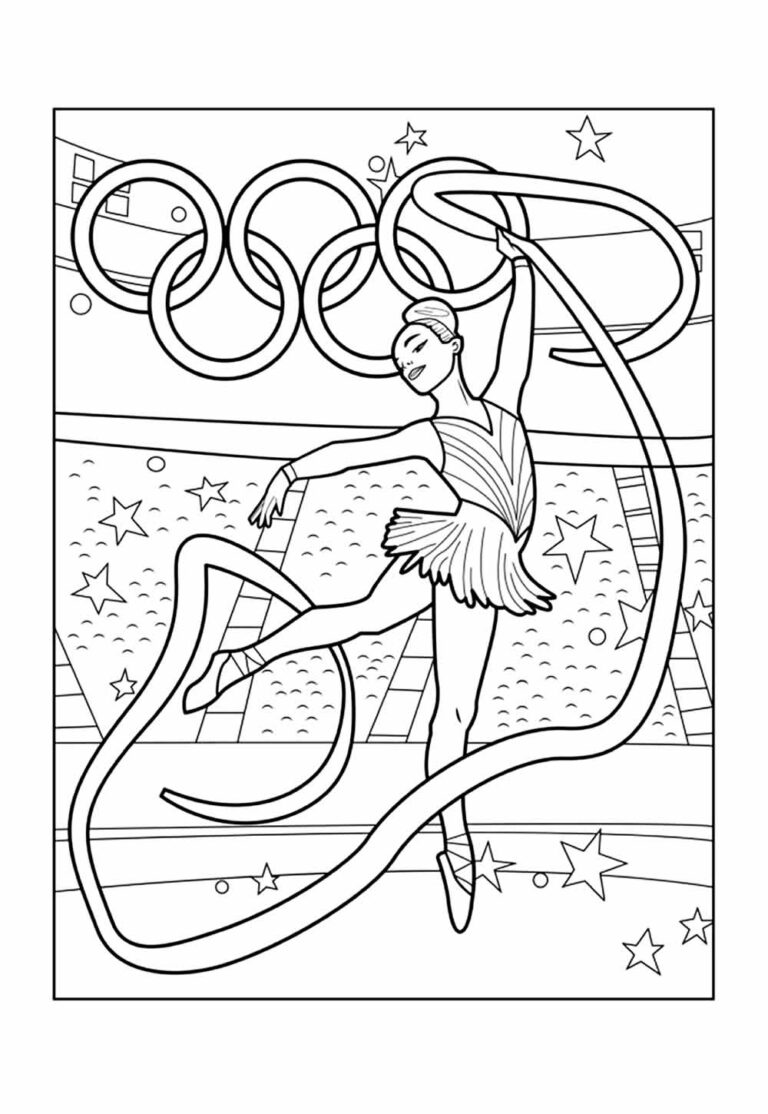 Desenhos das Olimpíadas para Colorir - Paris 2024 - Tudo Para Colorir