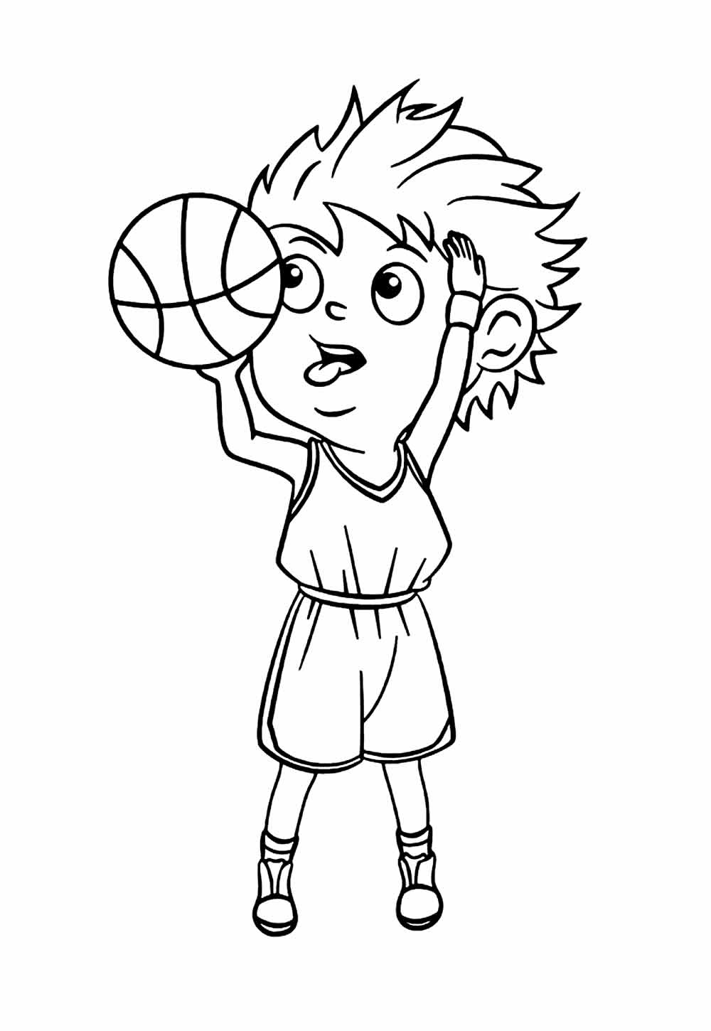 Desenho Basquete Colorir