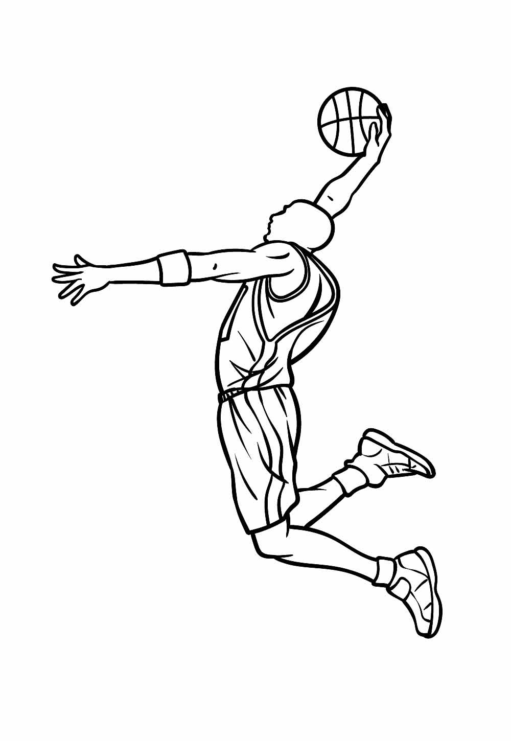 Desenho Basquete Pintar