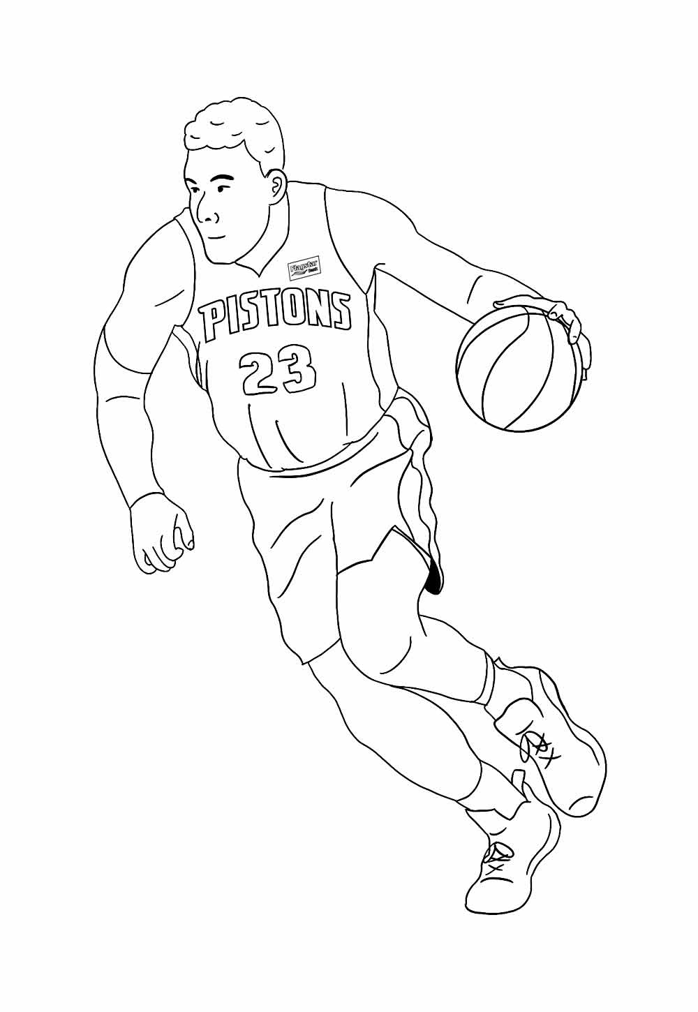 Desenhos de Basquete para pintar