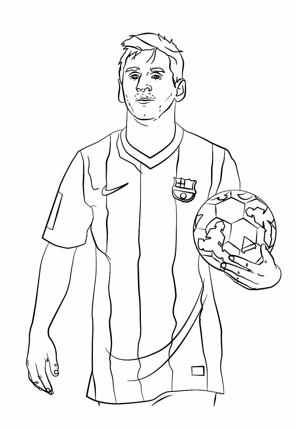 Desenho de Jogador de Futebol - Messi