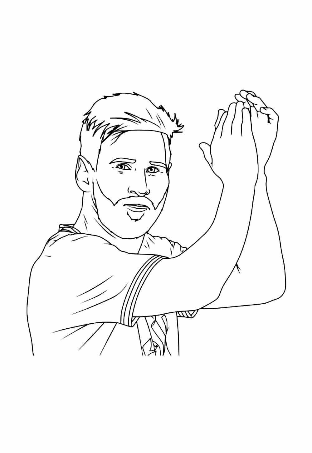 Messi para colorir