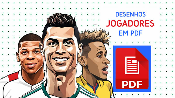 Desenhos de Jogadores de Futebol em PDF