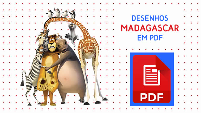 Desenhos de Madagascar em PDF