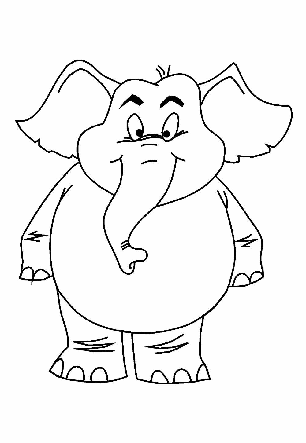 Desenho de Elefante para colorir