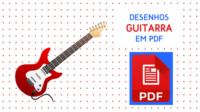 Desenhos de Guitarra em PDF