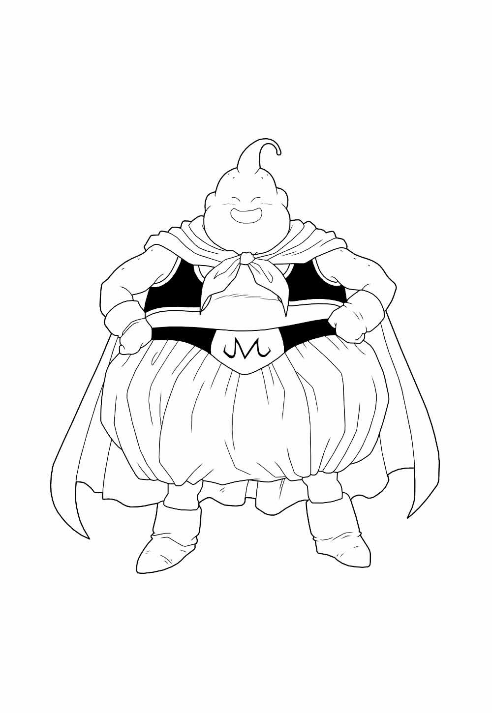 Desenho de Majin Boo para colorir