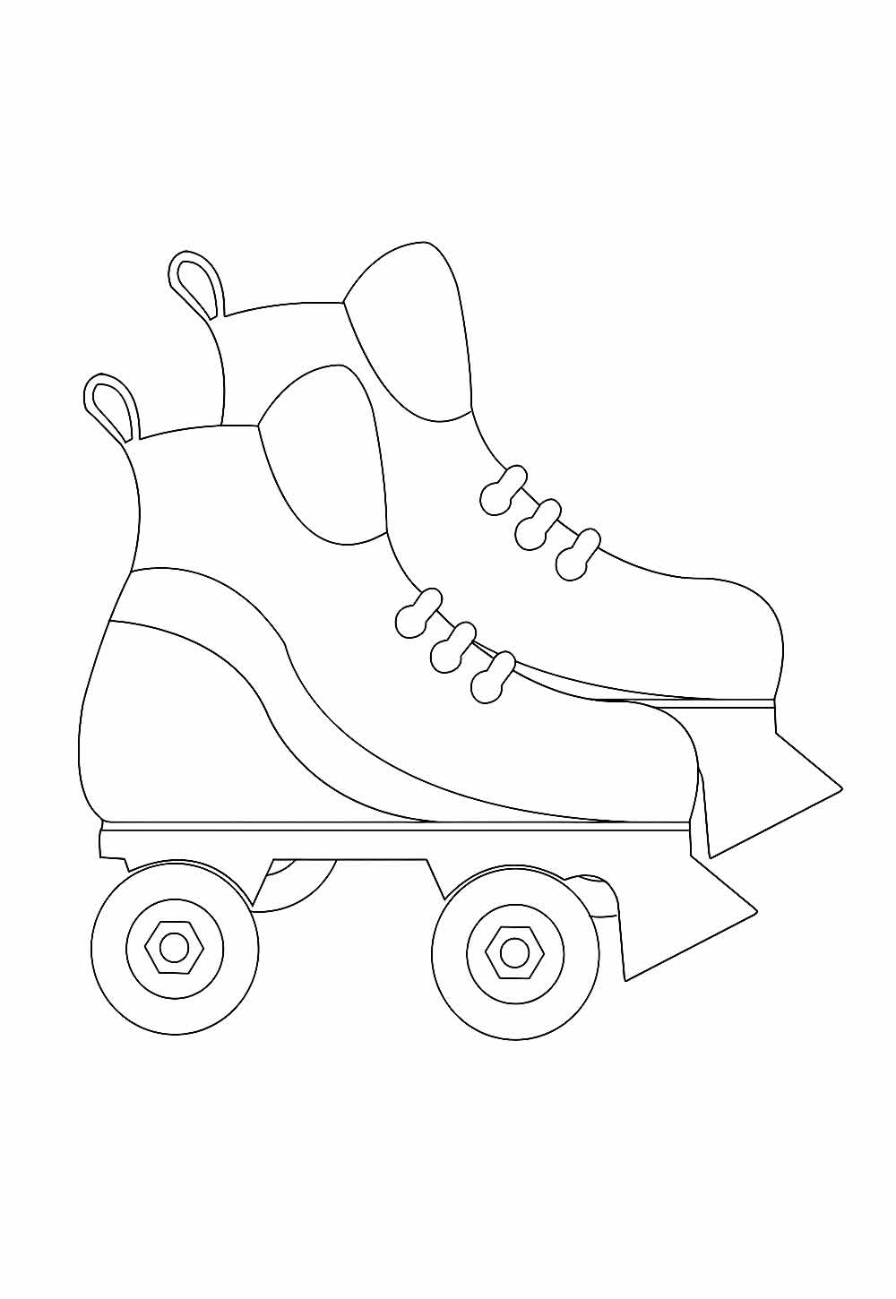 Desenho para colorir de Patins