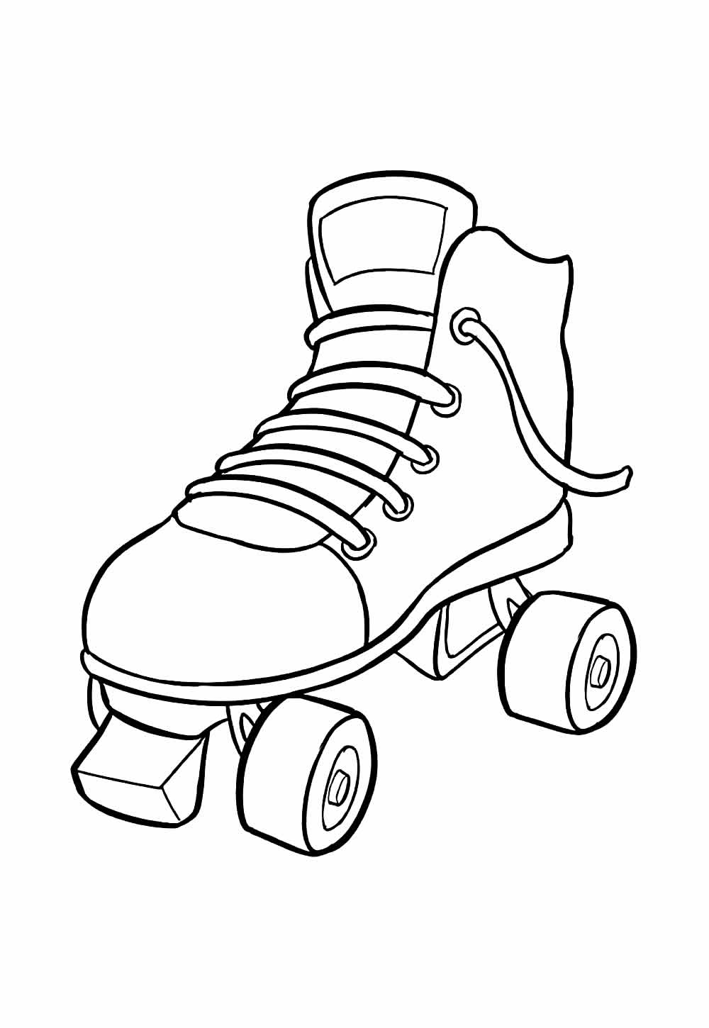 Desenhos de Patins para pintar