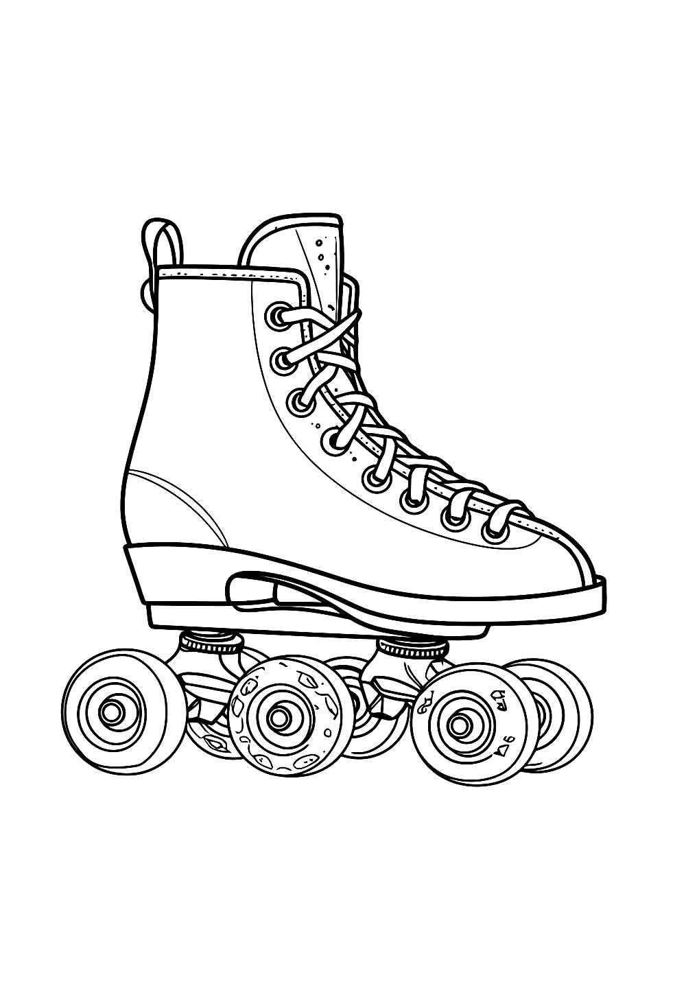 Desenho de Patins para colorir