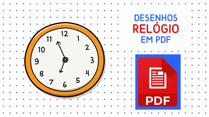 Desenhos de Relógio em PDF