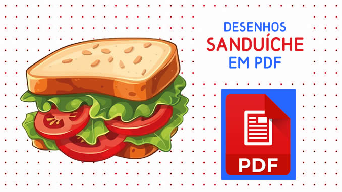 Desenhos de Sanduíche em PDF