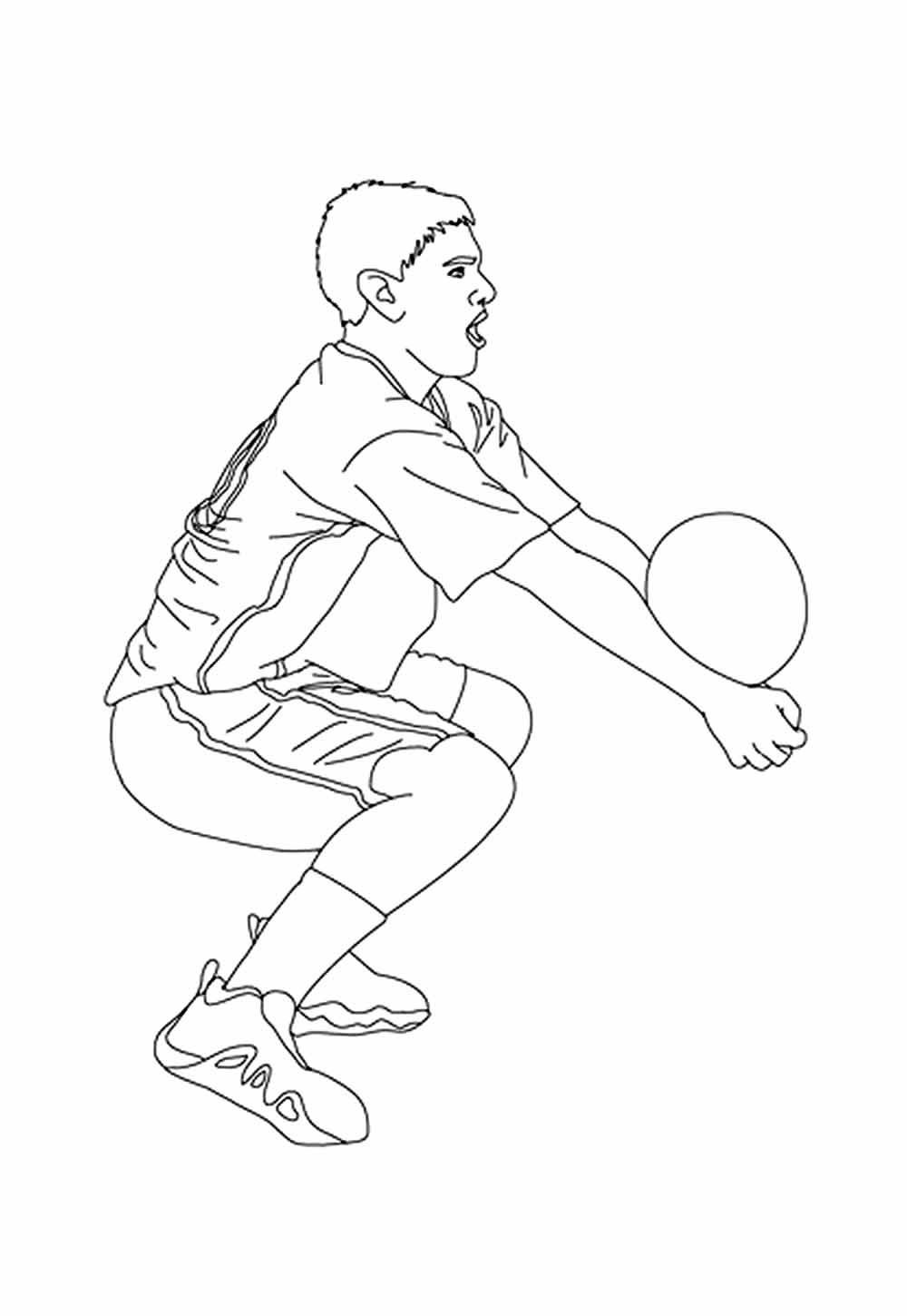 Desenho de Vôlei para colorir