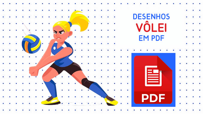 Desenhos de Vôlei em PDF