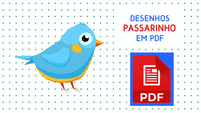 Desenhos de Passarinho em PDF