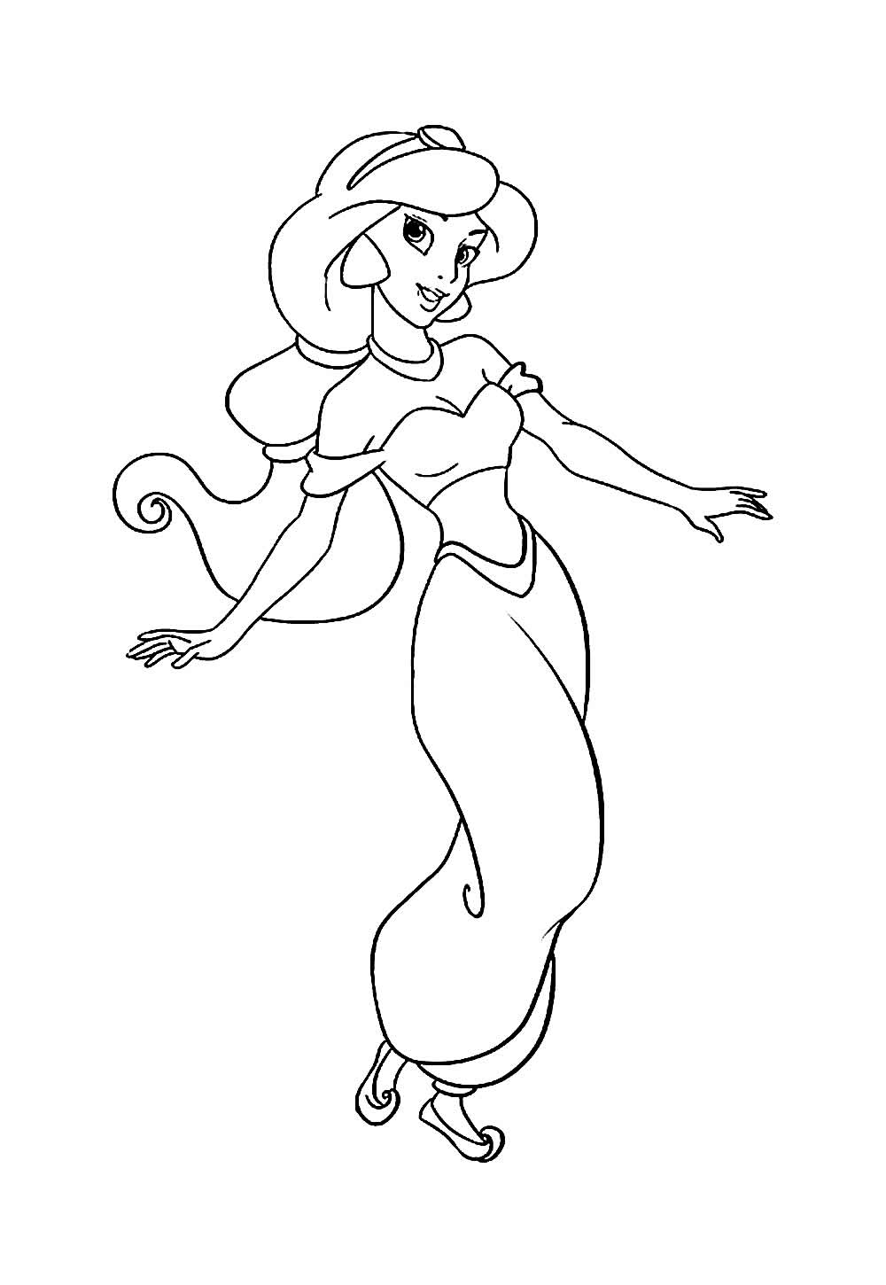 Desenho para colorir - Jasmine