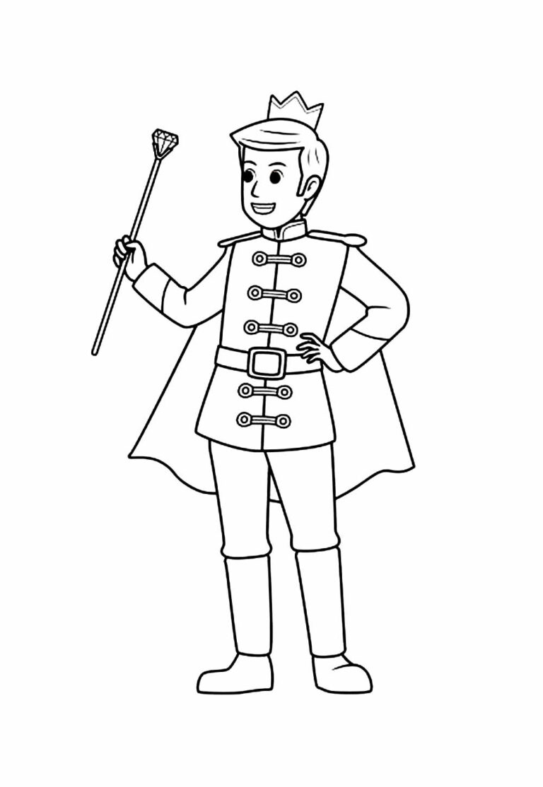 Desenhos de Príncipe para Colorir e Pintar - Tudo Para Colorir