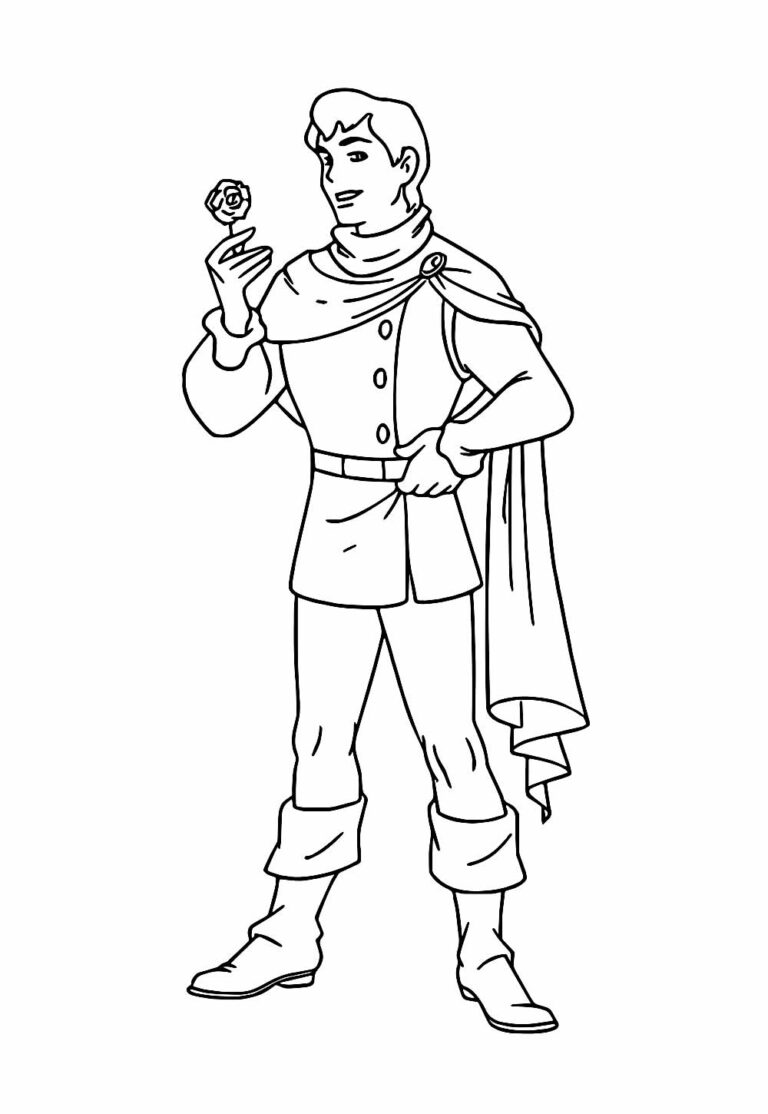 Desenhos de Príncipe para Colorir e Pintar - Tudo Para Colorir