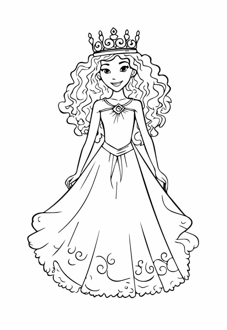 Desenhos de Rainha para Colorir e Pintar - Tudo Para Colorir