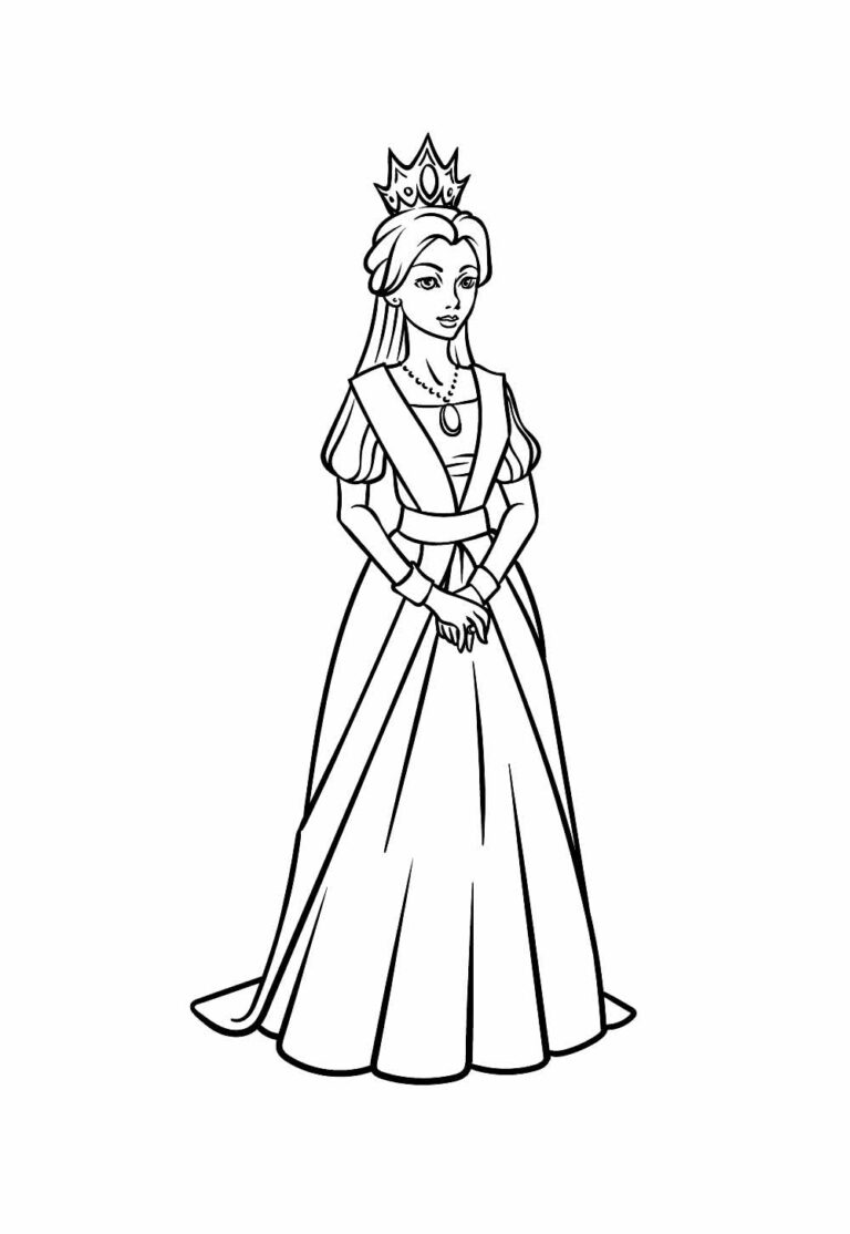 Desenhos de Rainha para Colorir e Pintar - Tudo Para Colorir