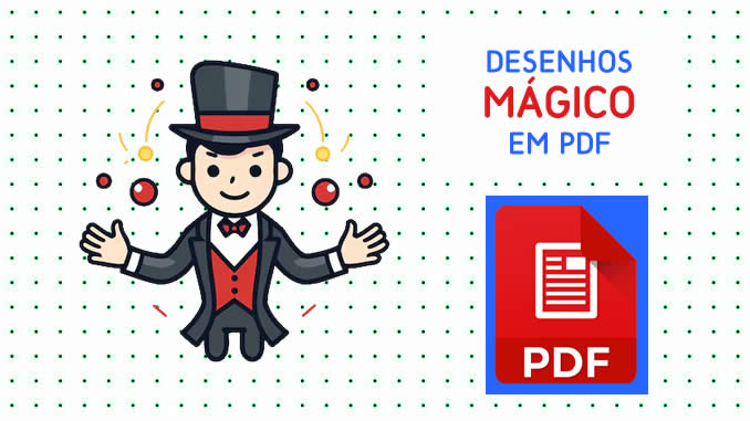 Desenhos de Mágico em PDF