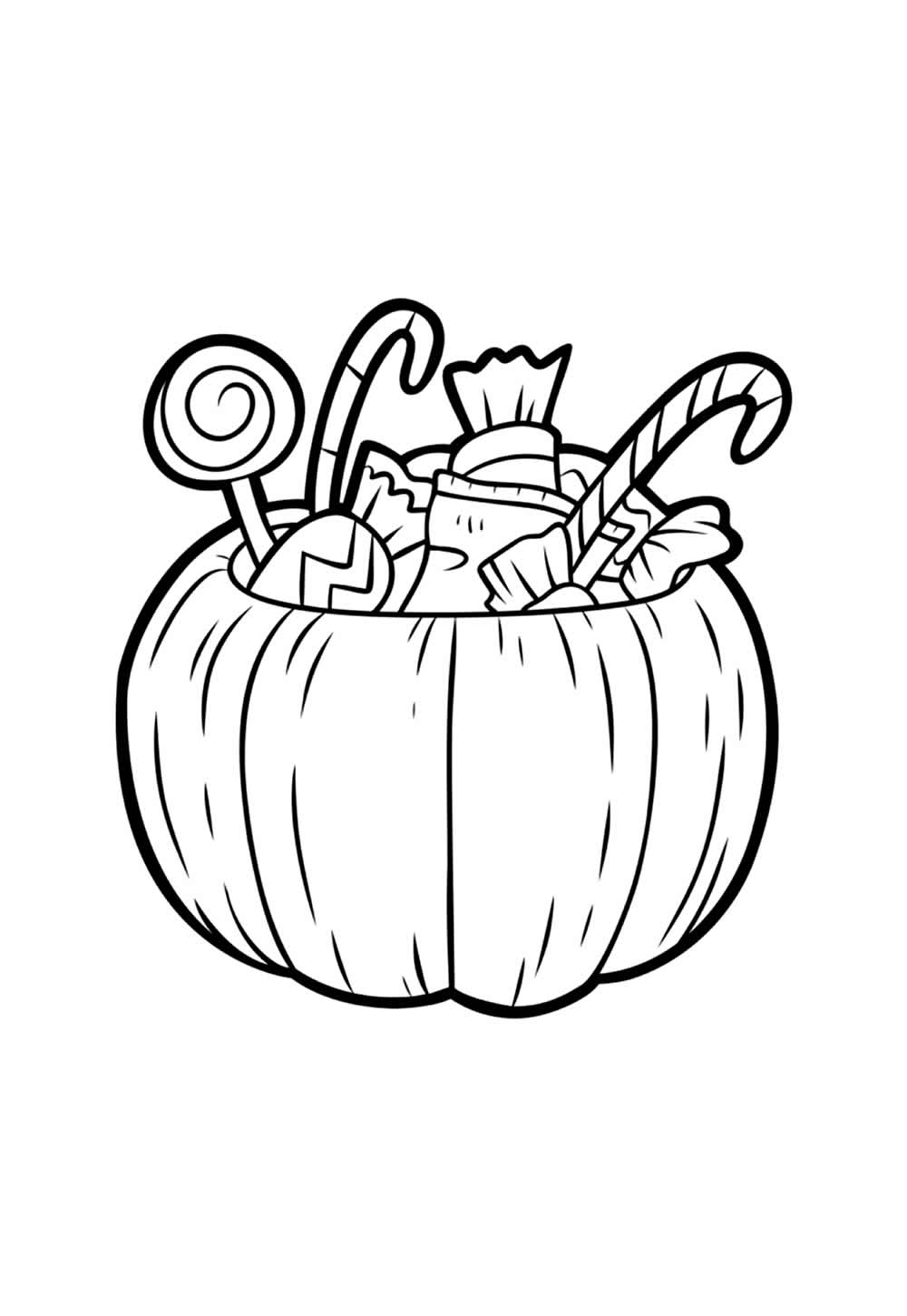 Desenho de Abóbora de Halloween