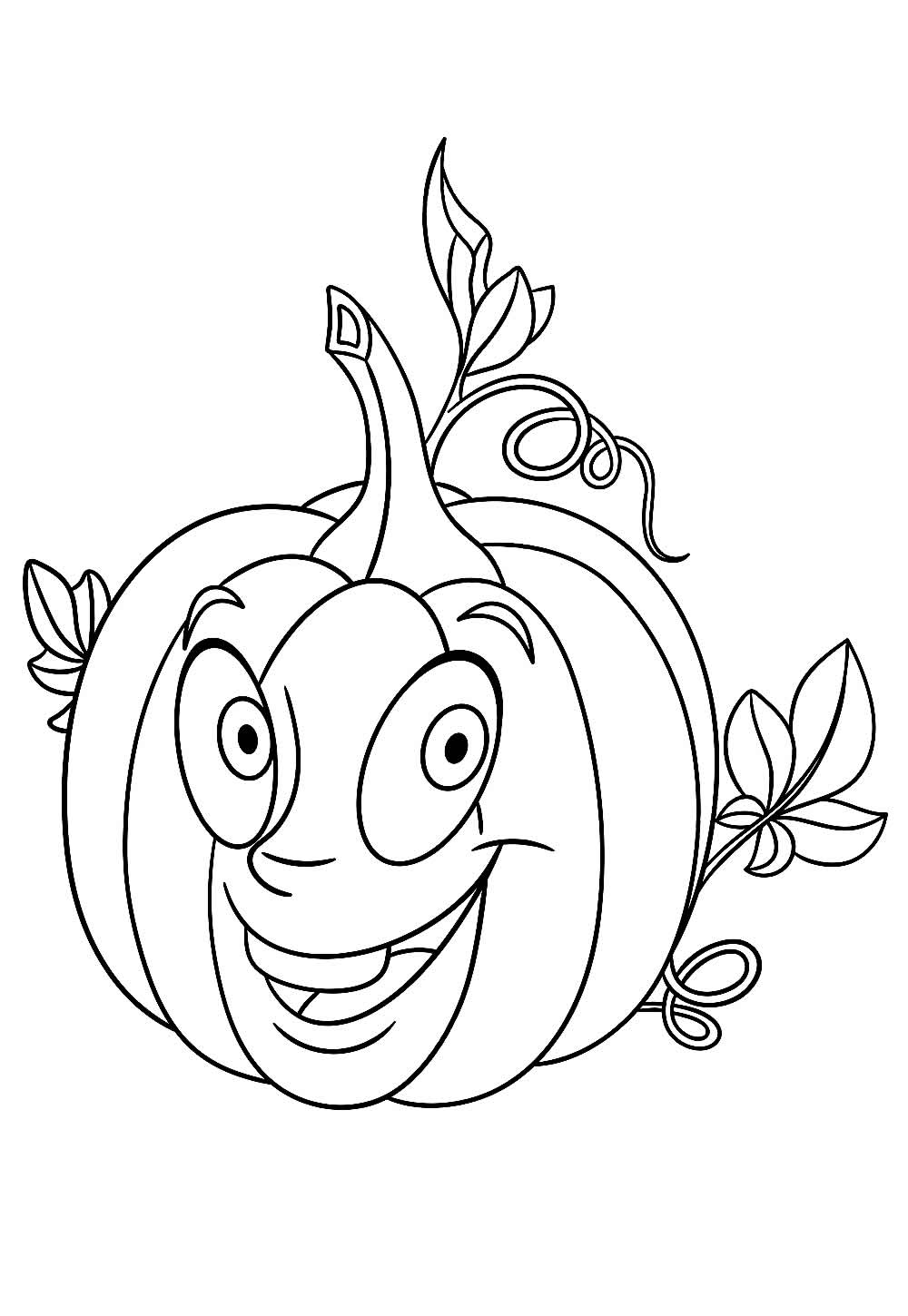 Desenho de Abóbora de Halloween