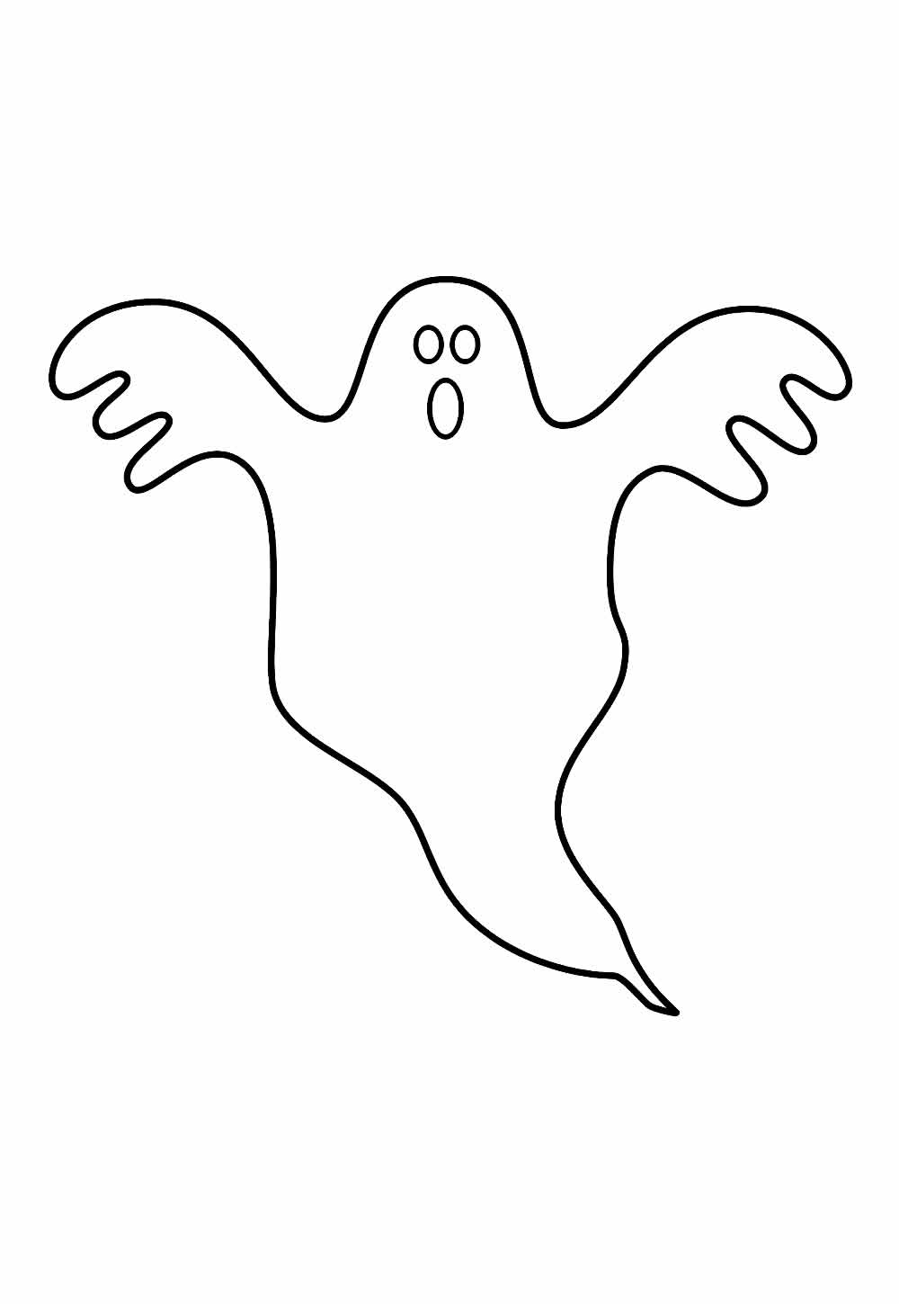 Desenho de Fantasma para pintar