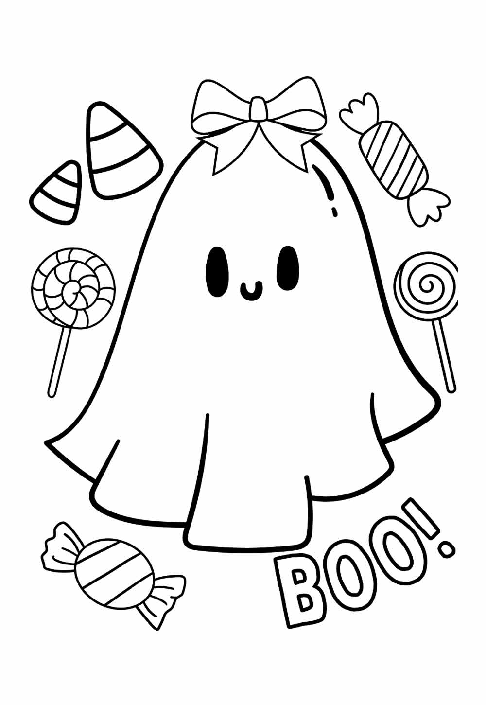 Desenho do Halloween para colorir