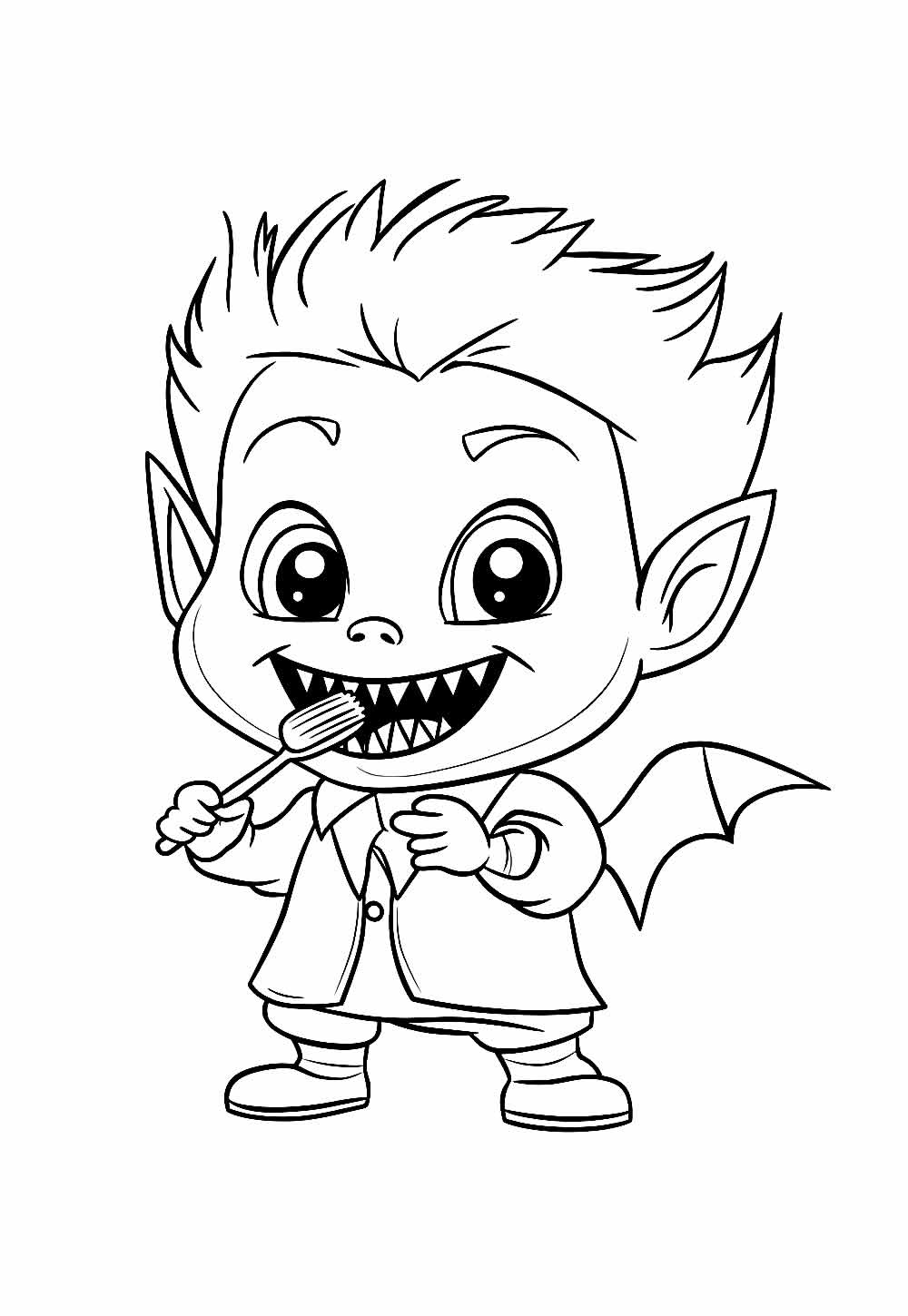 Desenho de Vampirinho para colorir