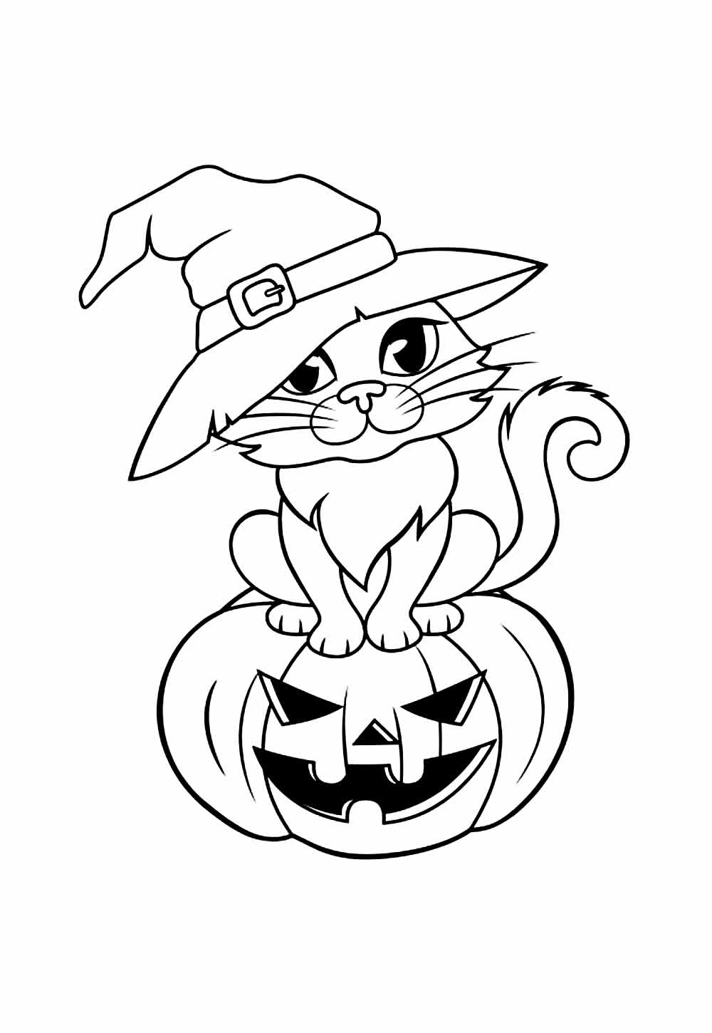 Desenho do Halloween para pintar